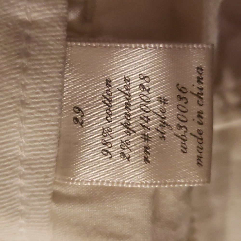 Harper stretch white straight leg denim trousures - Picture 7 of 9